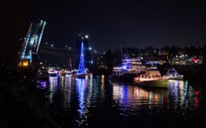 Parade Boaters Arrive to Fremont Cut