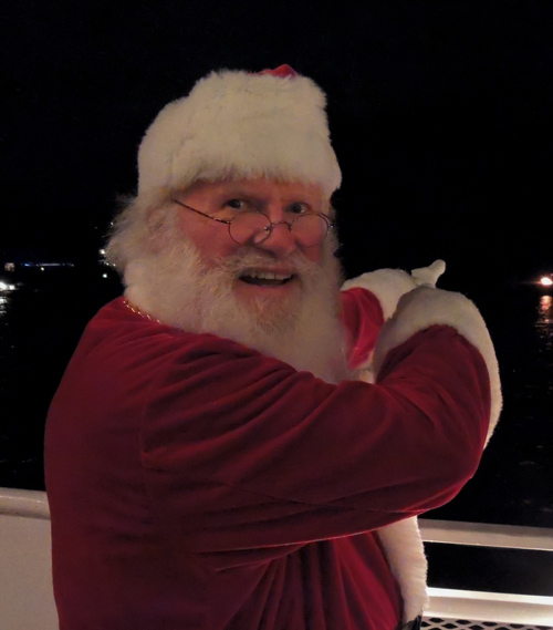 Santa Clause on Board the Christmas Ship