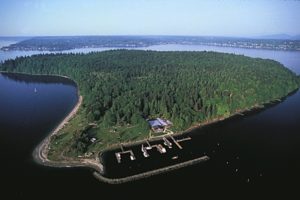Blake Island Marine State Park Aerial Shot