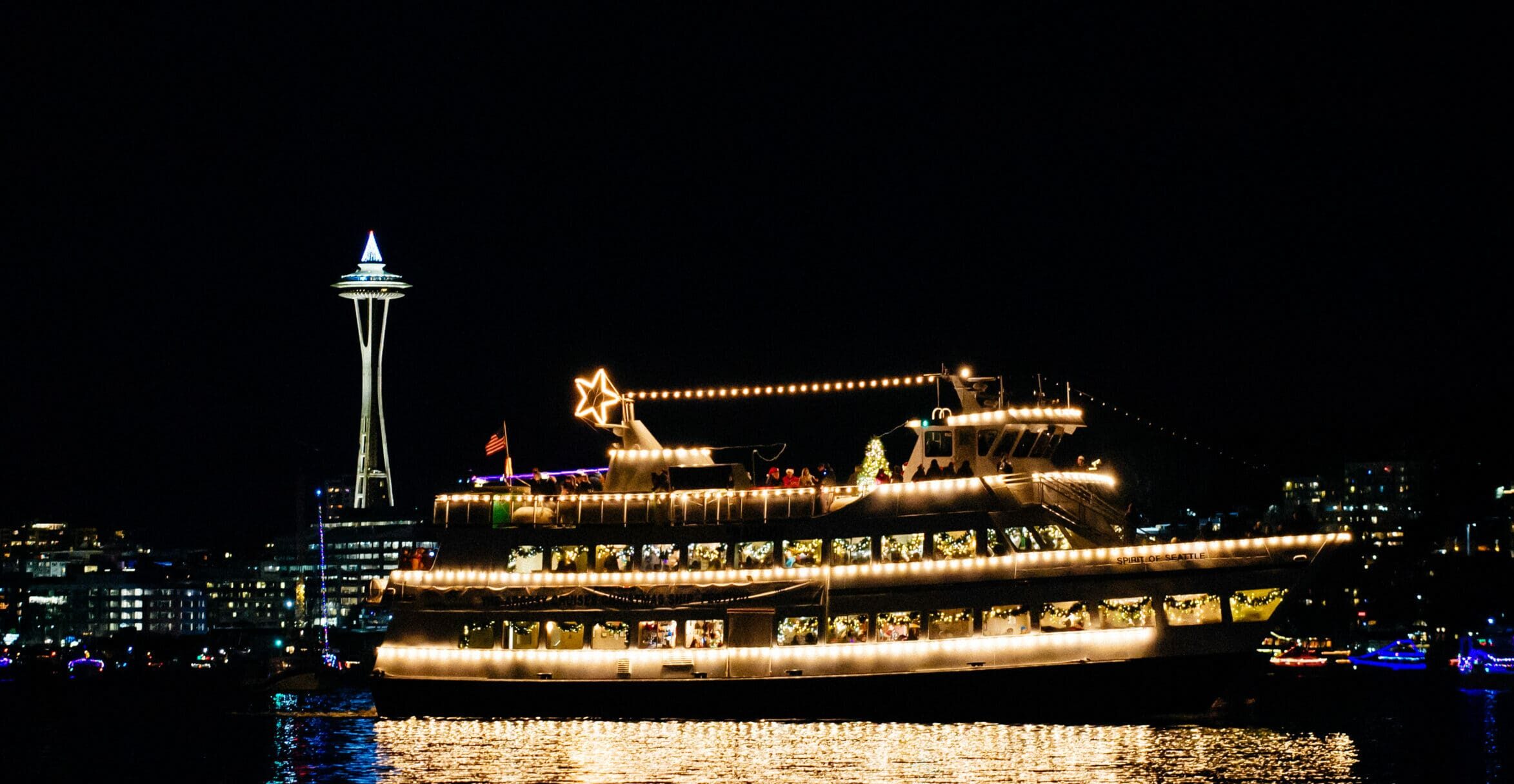 christmas ship on elliott bay